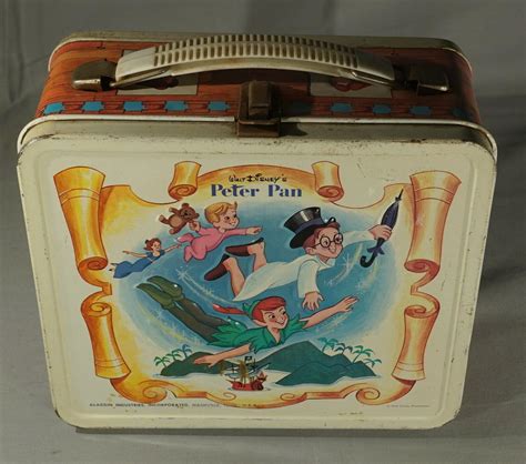 peter pan metal lunch box|Disney Lunch Box In Collectible Metal Lunchboxes (Pre.